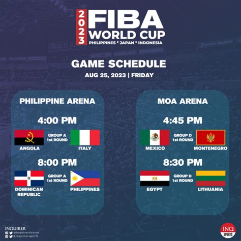 fiba world cup schedule|More.